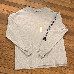 Carhartt Men's Heather Gray Long Sleeve Tee
